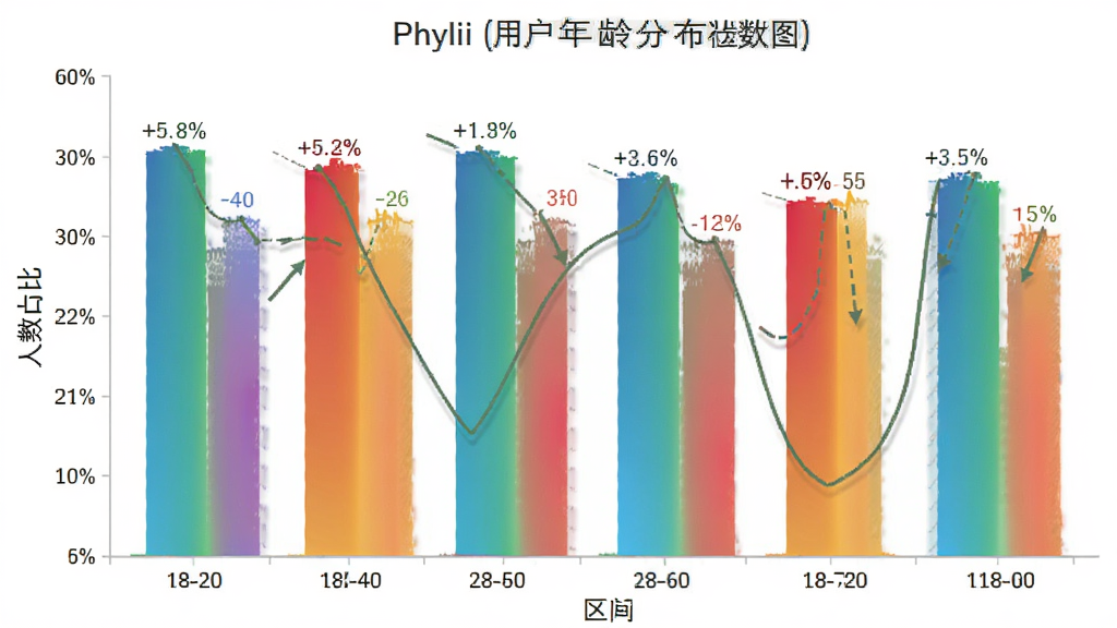 Phylii�û�����ֲ���״ͼ����������״ͼͼ��������Ϊ��������������������ռ�ȣ��Ű�������������ݿ��ӻ���ϸ�ڱ�ע18-60�������ΰٷֱȣ����ʸɾ��޶���Ԫ�أ�������ɫ��������ɫ����