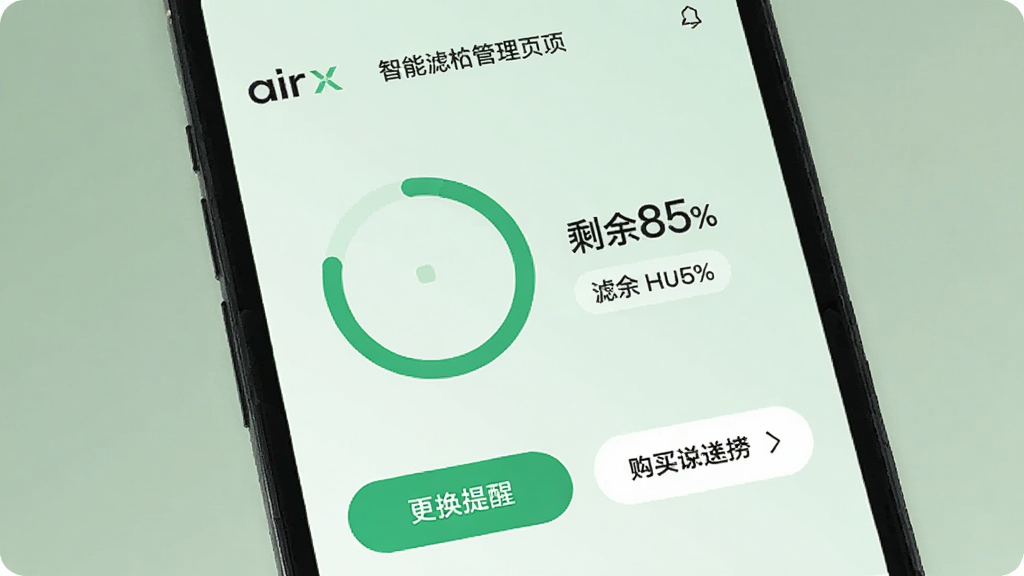 airx������о����ҳ�棬�ֻ���Ļ��ʾ��оʣ���������ν��������Ա��С�ʣ��85%������ʾ���ֺ���о�ͺű�ǩ���·��и������Ѱ�ť�͹���������ڣ���������͵�ǳ��ɫ�������ʵ�ã���������