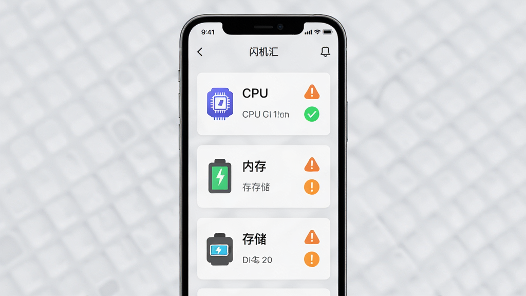 һ��չʾ�������㡱Ӧ���ڡ��豸��⡱���ܵ�ͼƬ���������ֻ���Ļ��ʾӲ�������������CPU���ڴ桢�洢����ص�״̬ͼ�꣬ÿ����Ŀ����ɫ�Թ����ɫ��̾����ʾ�������Կ�Ƭʽ���У�������ǳ��ɫ�����Ƽ���ʮ�㣬ϸ�����������ʸɾ����޶���Ԫ�ء�