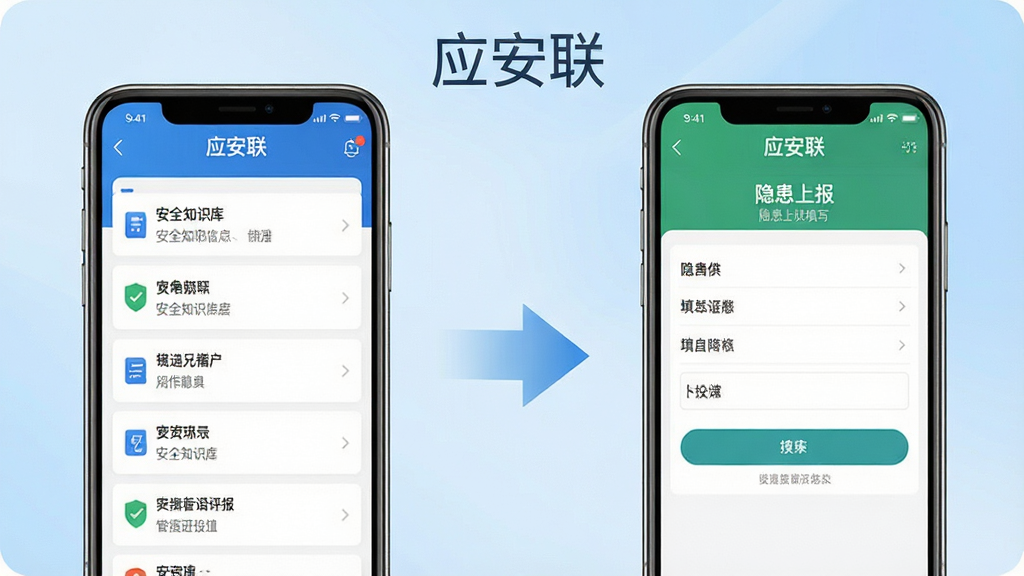 һ�š�Ӧ������APP����չʾͼ���������Ϊ��ȫ֪ʶ���б����棬�Ҳ�Ϊ�����ϱ���дҳ�棬�м��ü�ͷ����ʾ��������̣�������ע��Ӧ����������������Ϊǳ��ɫ���䣬��������񣬽���Ԫ�����������ʸɾ�������