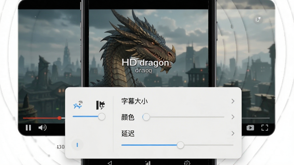 һ��չʾHD dragon��Ļ���ý����ͼƬ����������Ϊ�ֻ���Ļ����Ƶ���Ż��������Ļ���ò˵����˵�������Ļ��С����ɫ���ӳٵ���ѡ����ֲ˵���������Ƶ�·����Ű��������򣬷����ʵ�ã�ϸ���ϲ˵����������ɱ棬���ʸɾ��޶���װ��