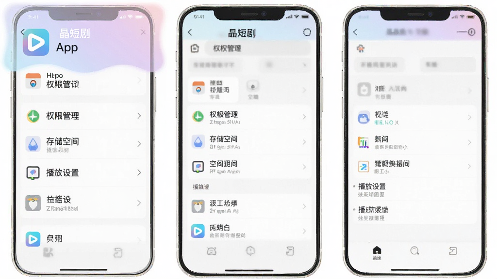 �����̾硱App���ֻ��ϵ�����ҳ���ͼ���չʾȨ�޹������洢�ռ䡢�������õ�ѡ�����������ͼ���Լ����ɫ��ͣ�����ɾ�����