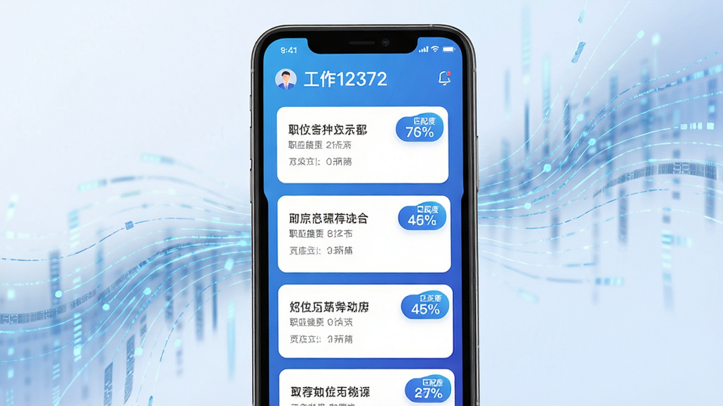 ����12372����ƥ�书��չʾ���ֻ���Ļ��ʾְλ�Ƽ��б���ÿ��ְλ��Ƭ����ƥ��Ȱٷֱȱ�ǩ����������ɫ����Ϊ���Ӿ�������Ϊ����������������������Ƽ��б�ƽ����������������ϸ�ھ��£����ʸɾ��޶���Ԫ��
