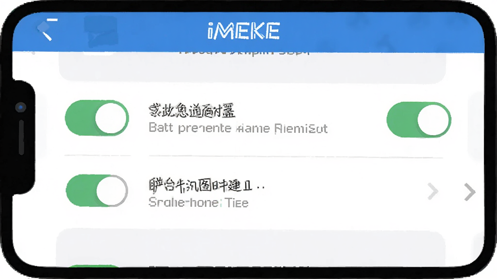 һ���ֻ���Ļ��ͼ����ʾ��ͼ��������ʾ��iMEKE��Ӧ�õ����û�Ȩ�޹������棬�������������Ŀ��ذ�ť������˵���������ֱ�ۣ����ʸɾ����޶���Ԫ��