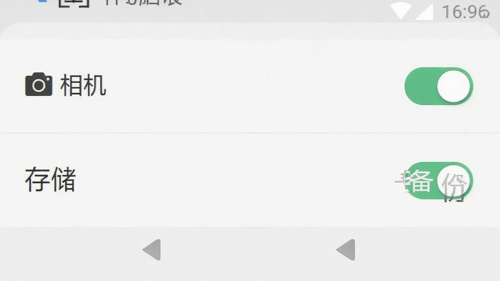 �ֻ����ý����ͼ���չʾӦ��Ȩ�޹���ҳ�棬�б���