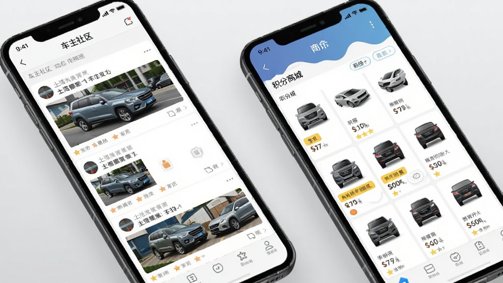 һ��չʾ��������App�����ͻ����̳ǽ�������ͼ����������ֻ���Ļ��ʾ����������̬�б����Ҳ��ֻ���Ļ��ʾ�����̳���Ʒ���������ֻ�б�����У�������ǳ��ɫ���䣬����Ϊ���Ҳ��й�ͼ�����Ϊ��ˬUIչʾ�磬ϸ�ڰ����������ӵ�����ͼ�ͻ�����Ʒ�ļ۸��ǩ�����ʸɾ��������޶���Ԫ��