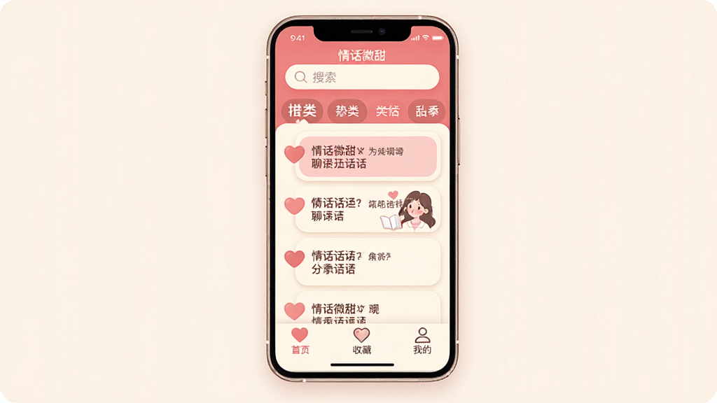 一张手机应用界面展示图,画面中央是名为