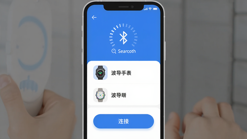 �����ֱ�App�豸��Խ���ʾ��ͼ���ֻ���Ļ������ʾ�������������͸����豸�б����б����в����ֱ���ͼ������ƣ��·������Ӱ�ť��������������ɫΪ�������ּ�����ˣ�����ƽ����ϸ��Բ�󣬻��ʸɾ��޶���Ԫ��