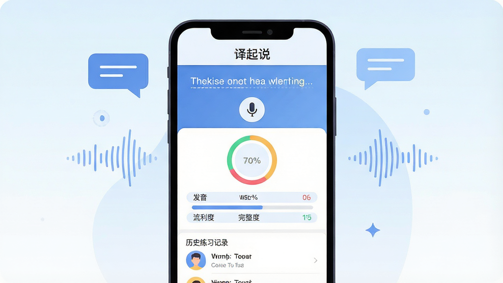 һ��չʾӢ�������ϰApp���Ľ�����ֻ���ͼ���廭������������һ�������ֻ�����Ļ����д��