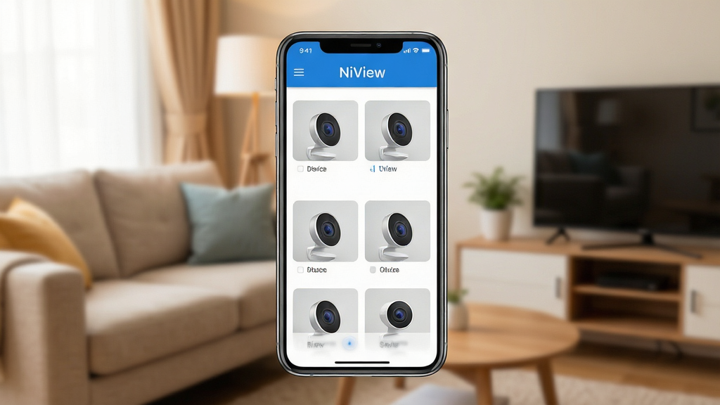 һ��չʾNiView�������Ľ����ȫòͼ�������������ֻ���Ļ����Ļ����ʾ��NiViewӦ�õ��豸�б����棬�Ϸ����������ơ�NiView���������б����м�������ͷ�豸������ͼ�������������죬����������ɫ����������ܰ�Ŀ���һ�ǣ����廭�������ɾ����޶���װ��Ԫ��