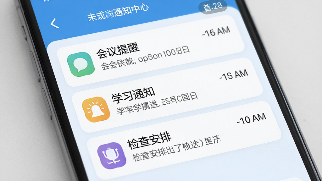 һ��չʾҽ��ǩ��Ϣ������֪ͨ���Ľ����ͼƬ���ֻ���Ļ��ʾ֪ͨ�б��������������ѡ�ѧϰ֪ͨ�ͼ�鰲�ŵ���Ŀ��ÿ��֪ͨ����ж�Ӧ�Ĳ�ɫͼ�꣬�Ҳ���ʾʱ�䣬������δ����Ϣ��������������ˬ��������ɫ���Ű����룬���ʸɾ�