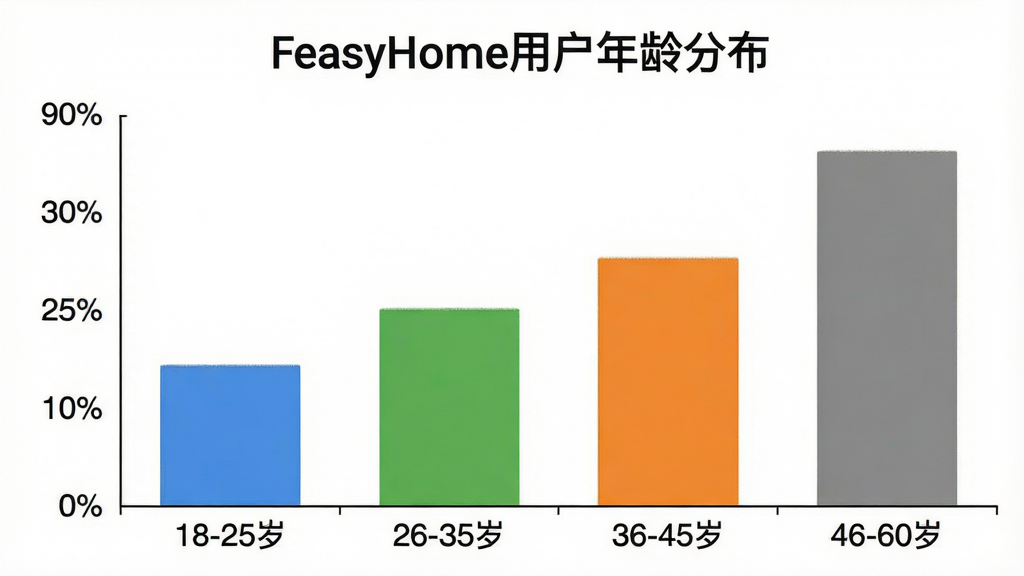 һ��չʾFeasyHome�û�����ֲ�����״ͼ������Ϊ�����