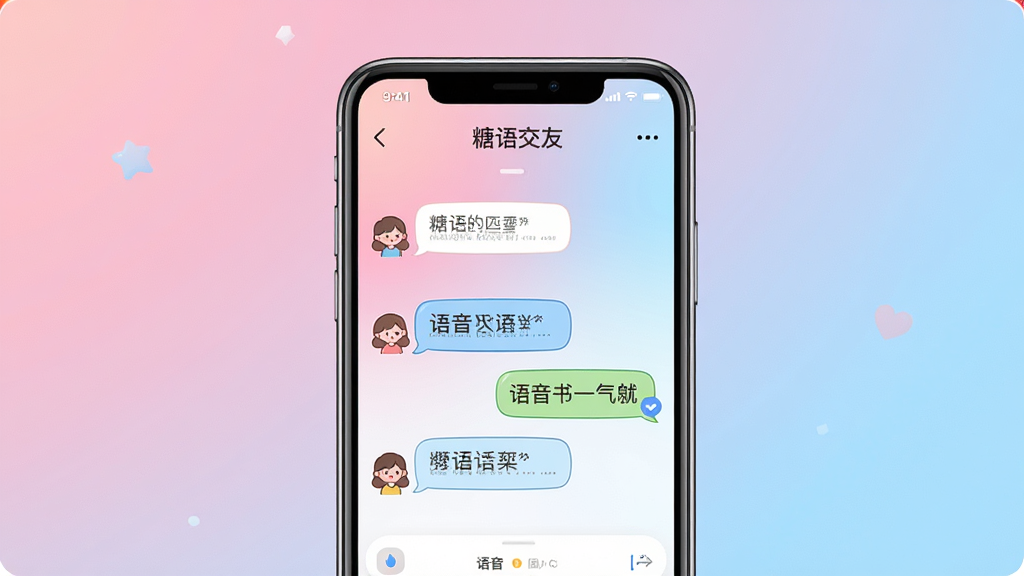 һ��չʾ�����ｻ�ѡ�App���Ľ�����ֻ�����ͼ�������������ֻ���Ļ����Ļ����ʾ����ƥ�����Ϳ�ͨ�����������ݣ���������͵ķ���ɫ���䣬������¼�࣬ϸ�ڸɾ������ʸ��壬�޶���Ԫ��