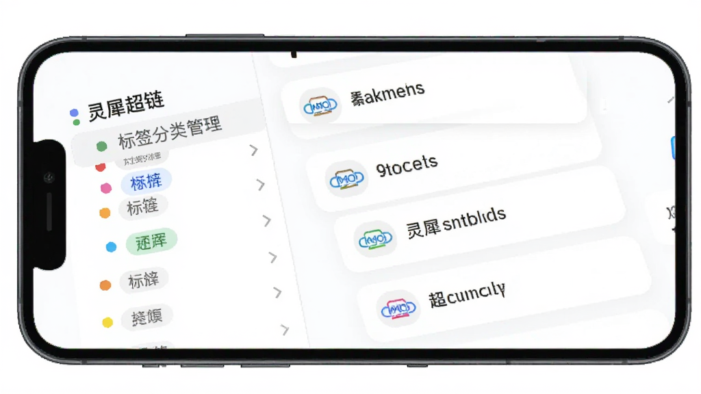 ����������һ���ֻ���Ļ����Ļ��չʾ����Ϭ�������ı�ǩ����������棬����Ǳ�ǩ�б����Ҳ������ӿ�Ƭ��������Ϊ�ֻ�����ƽ��չʾ�����Ϊ��ˬ��ƽ��UI�磬ϸ�ڰ�����ɫ��ǩԲ�㡢��ƬԲ�ǡ�����ͼ�꣬���ʸɾ��������޶���Ԫ��