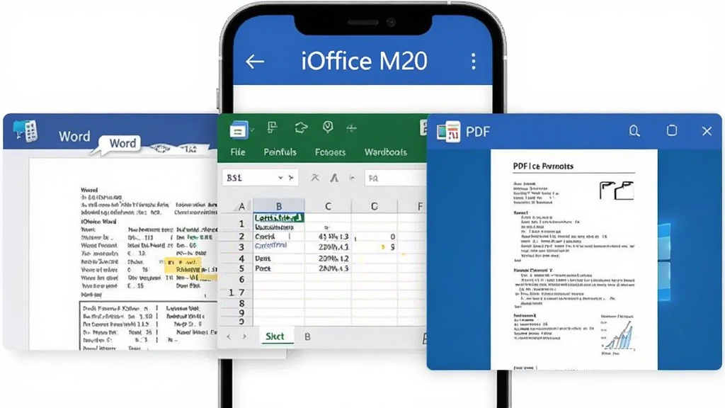 �ֻ���Ļ��ͬʱ���չʾWord�ĵ���Excel�����PDF�ļ�����Ԥ�����ڣ������С�iOffice M20��������ʶ��������������ɫΪ����ͼ���������������룬��������񣬻��ʸɾ����޶���װ��