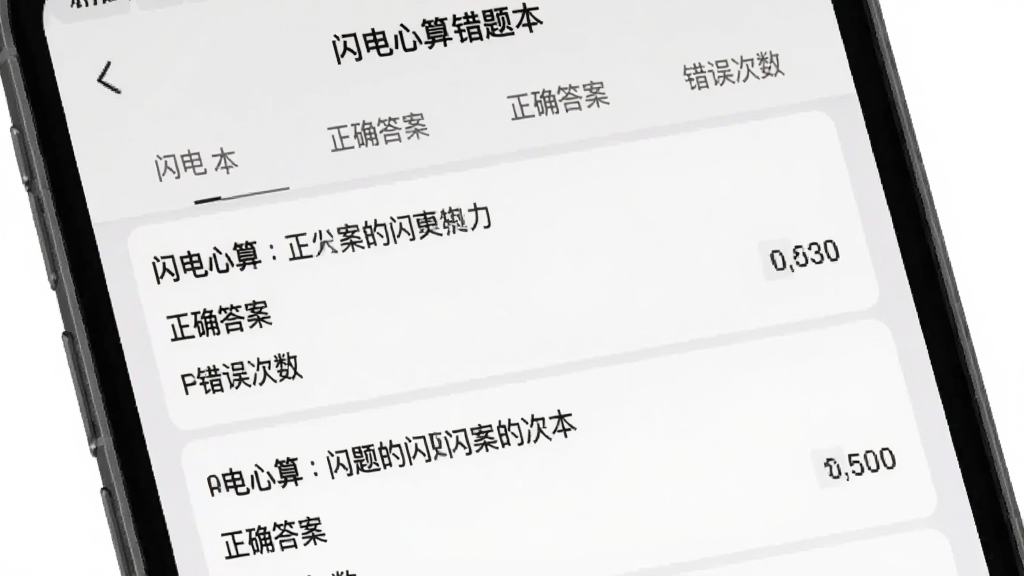 ���������㡱Ӧ���ڴ��Ȿ���棬�ֻ���Ļ��ʾ�����б���ÿ��������Ŀ����ȷ�𰸺ʹ�������������з����ǩ������Ϊǳ��ɫ�����������������ʵ�ã����ʸɾ�