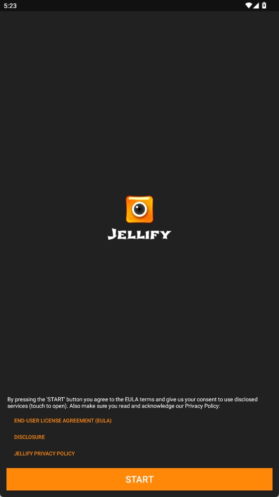 Jellify 安卓版 播放器 界面