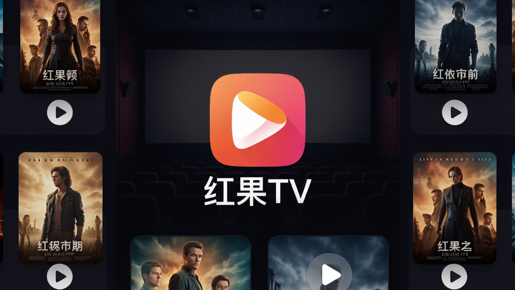 һ��չʾ���TV�����������ͼƬ����������������Logo�����ơ����TV��������Ϊ��ɫӰԺ�����Χ�����ŵ�Ӱ��������ͼ�Ͳ��Ű�ťͼ�꣬���ּ������������ִ���ƽ����ϸ��Բ�󣬻��ʸɾ��޶���Ԫ��