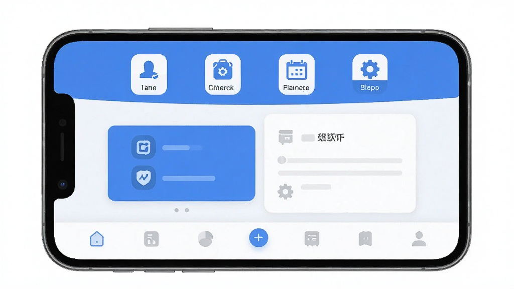 一张展示“金钻”软件全貌的手机截图,主界面简洁现代,以蓝白为主色调,顶部显示核心功能图标,中间是主要操作区域,底部有导航栏,整体风格扁平化,细节圆润,画质干净无多余元素。