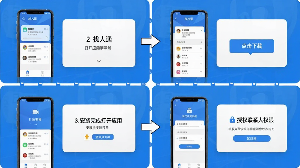 һ�Ų�������ͼ�������Ϊ�ĸ����裬��һ���Ǵ�Ӧ���̵�����������ͨ�����ڶ����ǵ�����ذ�ť���������ǰ�װ��ɴ�Ӧ�ã����Ĳ�����Ȩ��ϵ��Ȩ�ޣ�ÿһ�������ֻ������ͼ�ͼ�ͷָʾ�������������ˣ����ʸɾ����޶���Ԫ�ء�