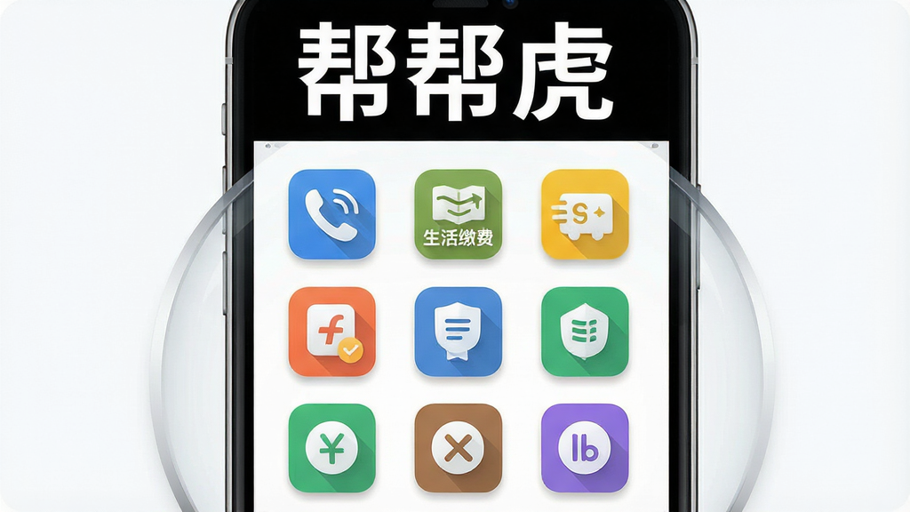 һ��չʾ��ﻢAPP���Ĺ��ܵ����������������������ֻ���Ļ�Ŵ�ͼ����Ļ�����������Ż��ѳ�ֵ������ɷѡ���ݲ�ѯ��Υ�²�ѯ�Ȳ�ɫͼ�꣬���ֲ��þŹ�����ʽ���Ű���жԳƣ�����ƽ���ִ���ƣ�ϸ�ڴ�ÿ��ͼ�궼��΢С����Ӱ��Բ�ǣ����ʸ���ɾ����޶���Ԫ�أ���Ļ�Ϸ�����Ŀ�ġ���ﻢ����������