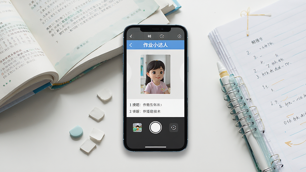 ���壺һ�������ֻ���Ļ��ʾ����ҵС���ˡ�Ӧ�ý��棬�Ա߷��ſα�����ҵ�������岼�֣��ֻ����У��鱾���ƣ��Ű棺�������泡�������дʵ��Ӱ���ϸ�ڣ���Ļ����ʾ�����������������ͽ��ⲽ�裬���ʣ����壬�ɾ����޶���Ԫ�ء�