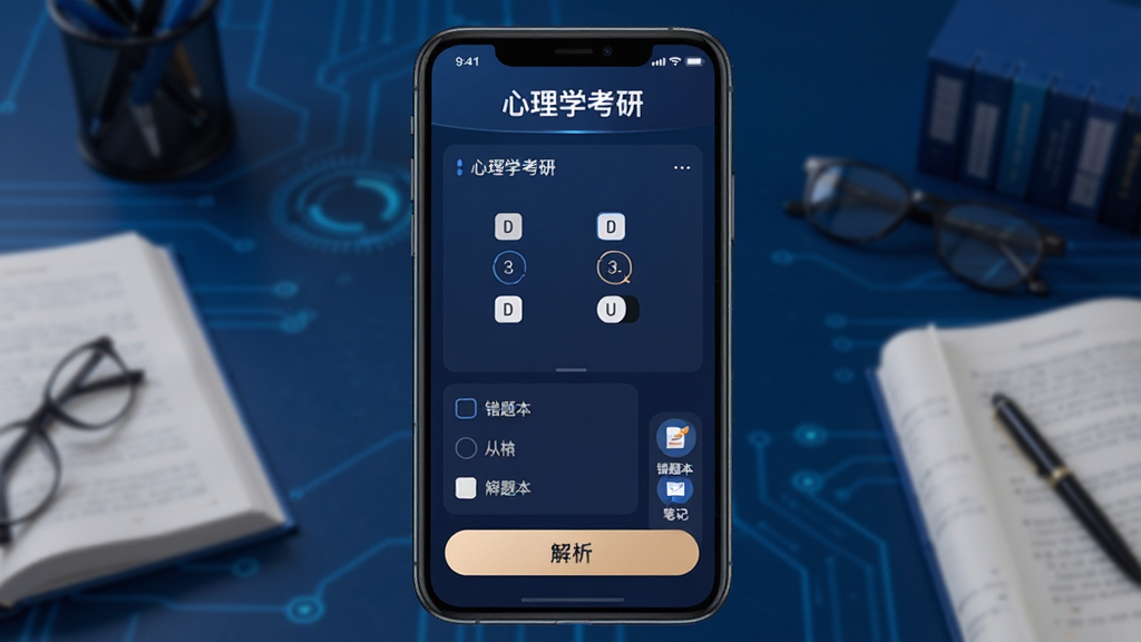 ����ѧ����app��ˢ����棬��Ļ��ʾһ��ѡ���⣬�·���ѡ��ͽ�����ť���Ҳ��д��Ȿ�ͱʼ�ͼ�꣬����������ɫ��ѧϰ���棬���Ƽ��У����ʸɾ����޶���Ԫ�أ������С�����ѧ���С�����