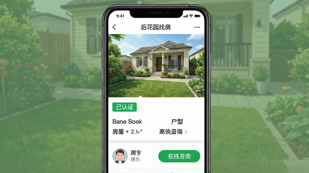 һ���ֻ���ͼ���廭������Ϊ����԰�ҷ���App�ķ�Դ����ҳ�棬�����Ƿ���ʵ�Ĵ�ͼ���м���ʾ������֤����ɫ��ǩ�ͷ�����������͵���Ϣ���·��Ƿ���ͷ��͡�������ѯ����ť��������дʵ��������Ϣ�㼶������ɫ��������Ȼ�����ʸɾ����޶���Ԫ�ء�