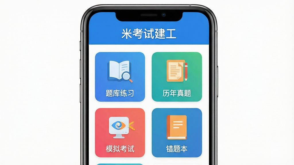 һ��չʾ���׿��Խ�����APP������ĸ����ͼ�������������ֻ���Ļ����Ļ����ʾAPP��ҳ�������С��׿��Խ��������ֱ��⣬�·������š������ϰ�������������⡱����ģ�⿼�ԡ��������Ȿ���Ȳ�ɫ����ͼ�꣬�������룬����ִ���ƽ��������ɫ����ϸ�����������ʸɾ����޶���Ԫ�ء�