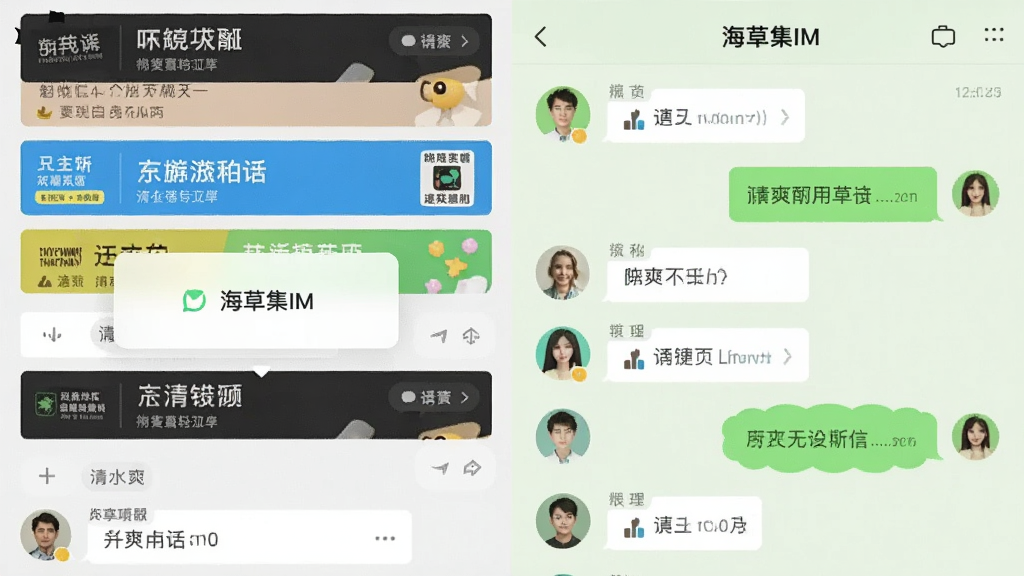 һ���Ա�ͼ������������������������Ĺ�����͵������Ҳ��ǡ����ݼ�IM���ĸɾ������б���ֻ�жԻ����ݺ�ͷ���Ҳ౳��Ϊ����ɫ��������ˬ�޹�棬�����������ˣ����ʸɾ����޶���Ԫ�ء�