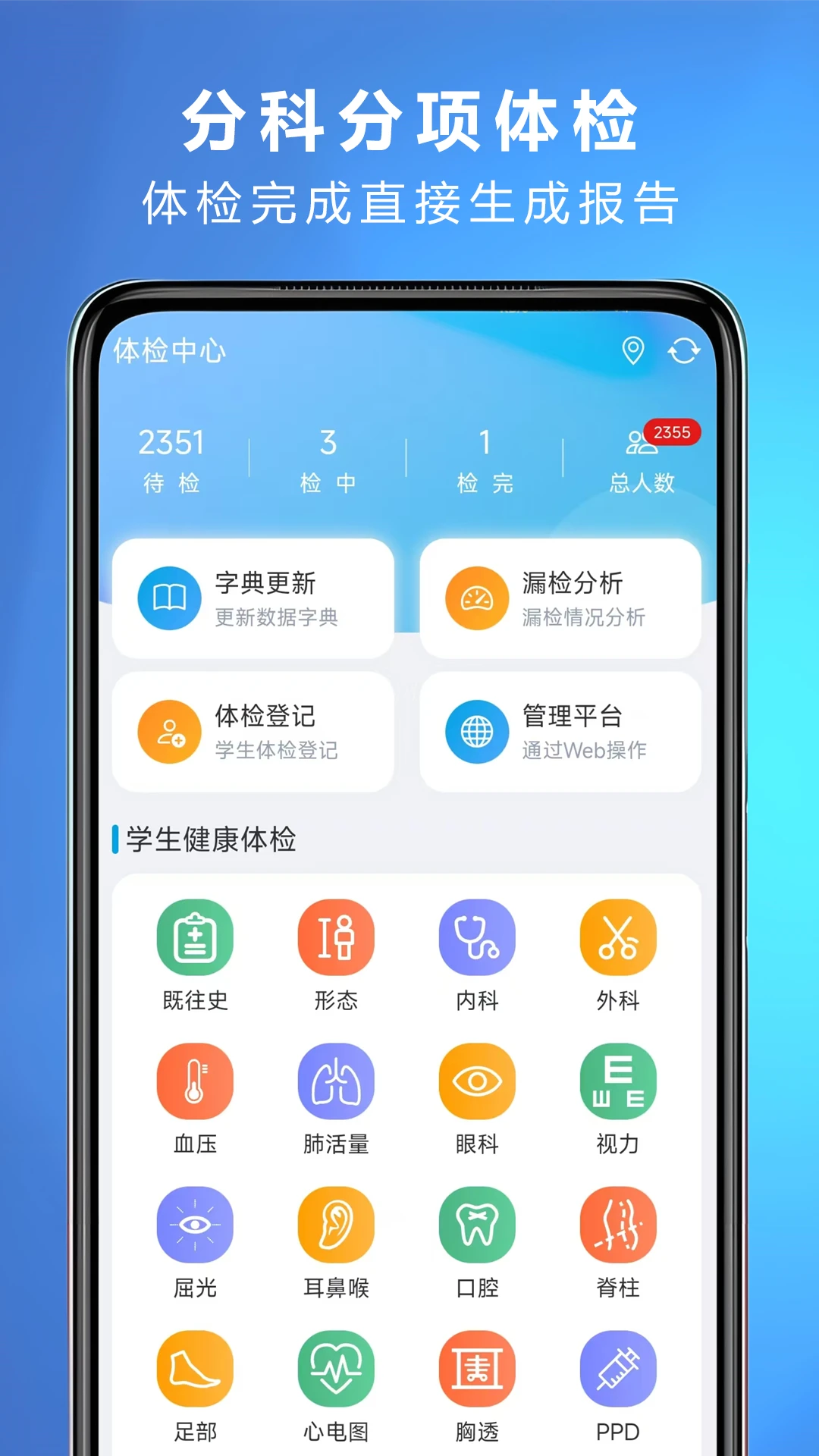 网睿学生健康-校园健康监测截图0
