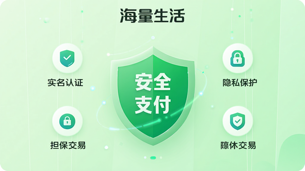 ͼƬ����Ϊ���������APP�İ�ȫ֧��������Ƹ壬����������ʾһ����ɫ����ͼ�꣬�������С���ȫ֧������������Χ�����š�ʵ����֤��������˽�����������������ס���Сͼ�꣬����Ϊ����ɫ���䣬�������࣬�Ƽ���ǿ�����ʸɾ����޶���Ԫ�ء�