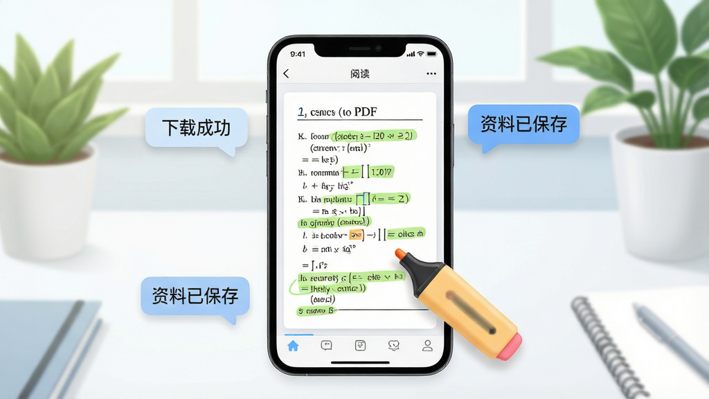 һ��չʾ�ֻ�Ӧ�����Ķ�����ĸ��������廭��������һ̨�ֻ���Ļ�ϴ���һ����ѧ�Ծ�PDF���Ա���ӫ��ʱ�ע�ĺۼ����ֻ���ΧƯ���š����سɹ������������ѱ��桱����ʾ���ݣ������Ǹɾ�����������ֲ����ͼ��࣬���дʵ���������ʸɾ����޶���Ԫ��