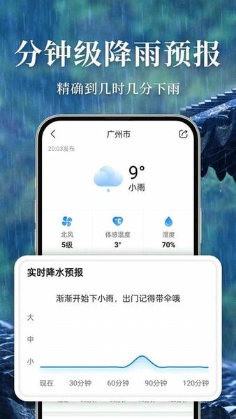 本地天气雨报准 安卓版 使用教程