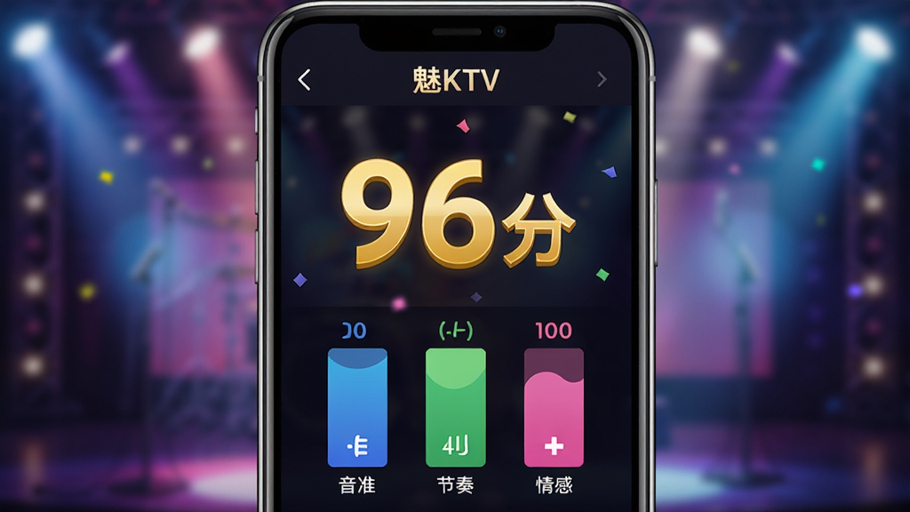 һ��չʾ�ֻ��������ֽ����ͼƬ�������ǡ���KTV��APP���ݳ���ɺ�Ĵ��ҳ��������ʾһ���޴�Ľ�ɫ������96�֡����·���������ͬ��ɫ����׼�����ࡢ���������״ͼ������Ϊģ������̨�ƹ�Ч�����Ű��࣬�����ã�ϸ�����������ʸɾ��޶���Ԫ�ء�