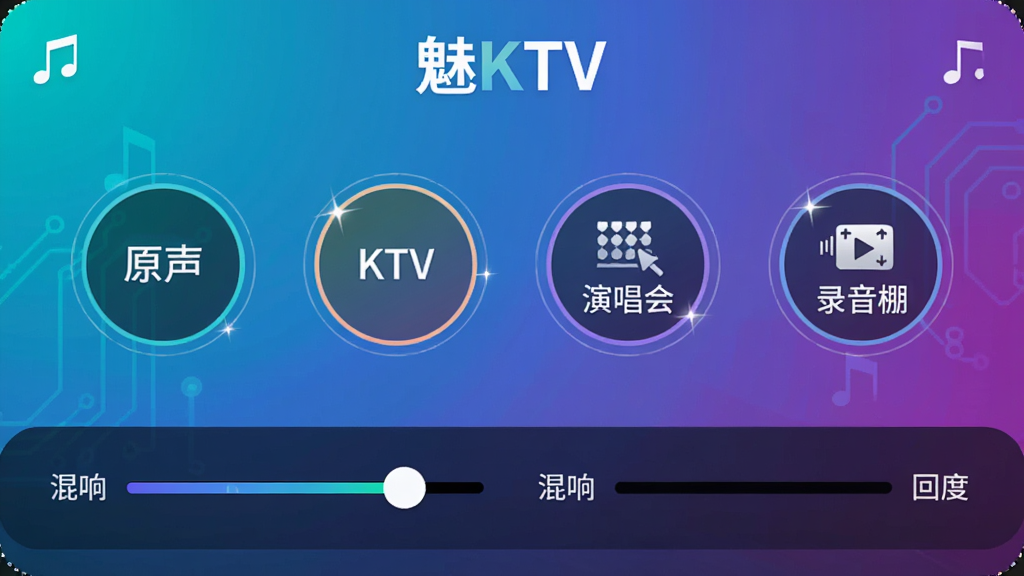 һ��չʾ��Ч��������ͼƬ������Ϊ����KTV��APP����Чѡ����棬�������С�ԭ��������KTV�������ݳ��ᡱ����¼�����Բ��ͼ�갴ť���ײ��ǻ��������ڻ���ͻ���ǿ�ȣ�����Ϊ����ɫ�����Ƽ���ǿ������ֱ�ۣ����ʸɾ���