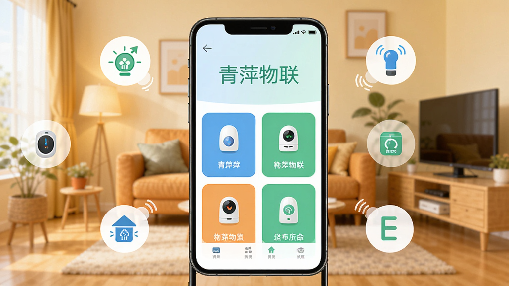 ��Ƽ����App�����棬�ֻ���Ļռ�ݻ������룬������ʾ����Ƽ�������ĸ��ֺͶ�������豸��Ƭ����������ܰ�Ŀ������������ܼҾ��豸ͼ�껷�ƣ���ƽ����Ʒ��ɫ���������������ʸɾ��޶���Ԫ��