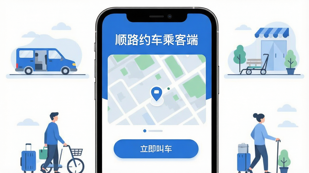 ���壺�ֻ���Ļչʾ��˳·Լ���˿Ͷˡ���Ӧ�������棬���涥����ʾ��˳·Լ���˿Ͷˡ��������м�Ϊ��ͼ�͡������г�����ť�����֣��ֻ����У�����Ԫ�������ɼ�����Χ�м��ĳ��г����廭���Ű棺Ӧ�ý���ռ�ݻ������壬���ֱ�ʶ��Ŀ������ִ���ƽ����ƣ�ɫ������ɫ�Ͱ�ɫΪ����ϸ��Բ�󡣻��ʣ����壬�ɾ����޶���Ԫ�ء�