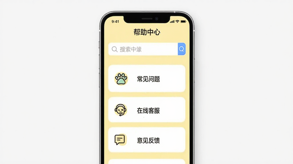 һ��չʾ������������APP���������ġ�ҳ��Ľ�ͼ��ҳ���Ϸ����������·��ǡ��������⡱�������߿ͷ����������������������ڣ�����Ϊ����ɫ��ͼ���࣬���ɾ����£�����������