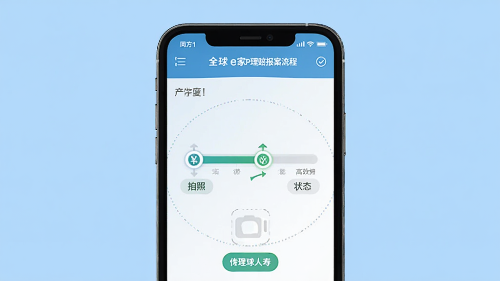 ͬ��ȫ������ȫ��e��APP���ⱨ������չʾͼ���ֻ�������ʾ�����ϴ��������ϵĲ��裬���н�������״̬��ǩ������Ϊǳ��ɫ������ƽ����ƣ�ǿ��������ݺ͸�Ч�����ʸɾ��޶���Ԫ�ء�