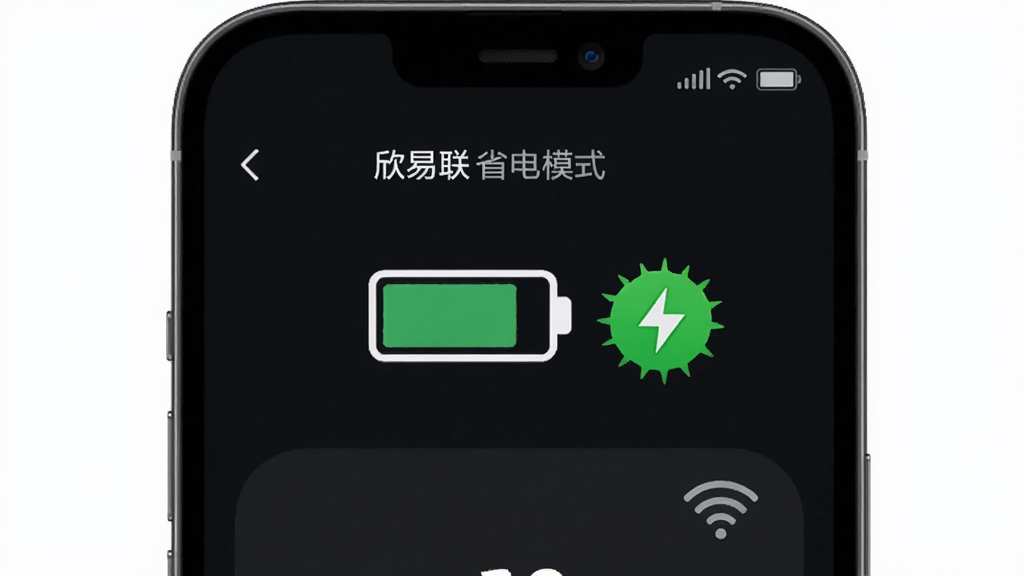 ������ʡ��ģʽ���棬�ֻ�����ͼ���Ա�����ɫ�Ľ��ܱ�־����������ɫϵ���е�غ�WiFi�ź�ͼ�꣬����࣬�Ƽ���ǿ�����ʸɾ��޶���Ԫ��