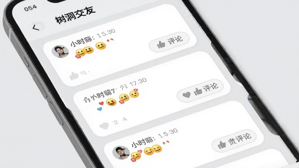 一幅手机界面设计图,展示