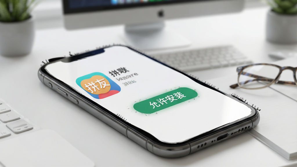 ƴ��APP�İ�װ����ʾ��ͼ���ֻ���Ļ����ʾ��ƴ�ѡ�Ӧ��ͼ�꣬�Ա��С�������װ����ť����������������棬������дʵ������������ϸ�ڱ��档