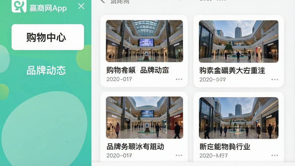 Ӯ����App����Ѷ�б�ҳ�棬չʾ��ƪ��ҵ���±������ͼ������з����ǩ�硰�������ġ�����Ʒ�ƶ�̬����������ÿ�Ƭʽ���֣���ɫ���£��������������ʸɾ��޶���Ԫ��