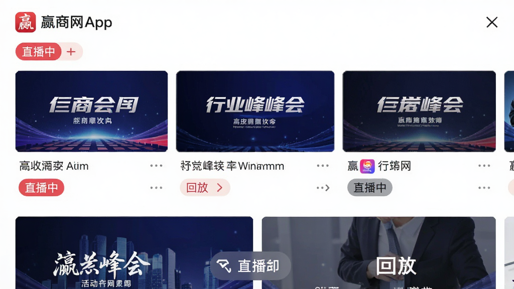 Ӯ����App�Ļֱ���б���չʾ�ೡ��ҵ���ĺ�����ֱ����ڣ������С�ֱ���С��͡��طš���ǩ�����������������������޶���Ԫ��
