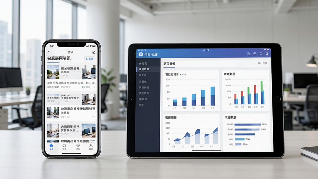 Ӯ����App���ֻ���ƽ���ϵ�ʹ�ó���ͼ���ֻ�������ʾ��Ѷ�б���ƽ�������ʾ��Ŀ����ͼ��������Ϊ�칫�����������ʵ��Ȼ�����������ɾ��޶���Ԫ��