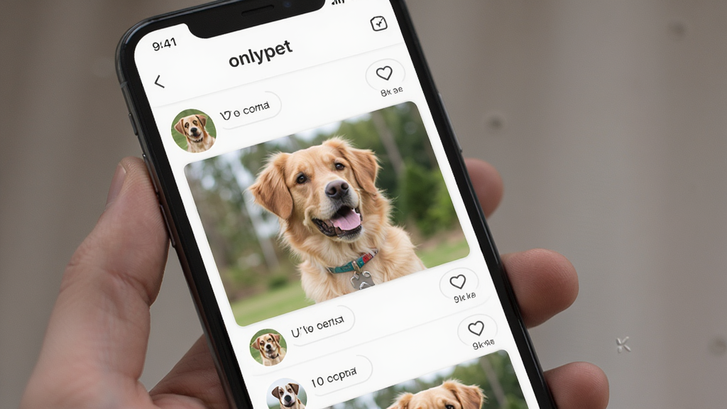չʾonlypet���������ͼƬ���������ֻ����棬����Ϊ��Ϣ���б����Ű�ɾ���û���κι��λ������࣬ϸ�ڰ���������Ƭ�͵������۰�ť�����ʸ��壬�޶���Ԫ�ء�