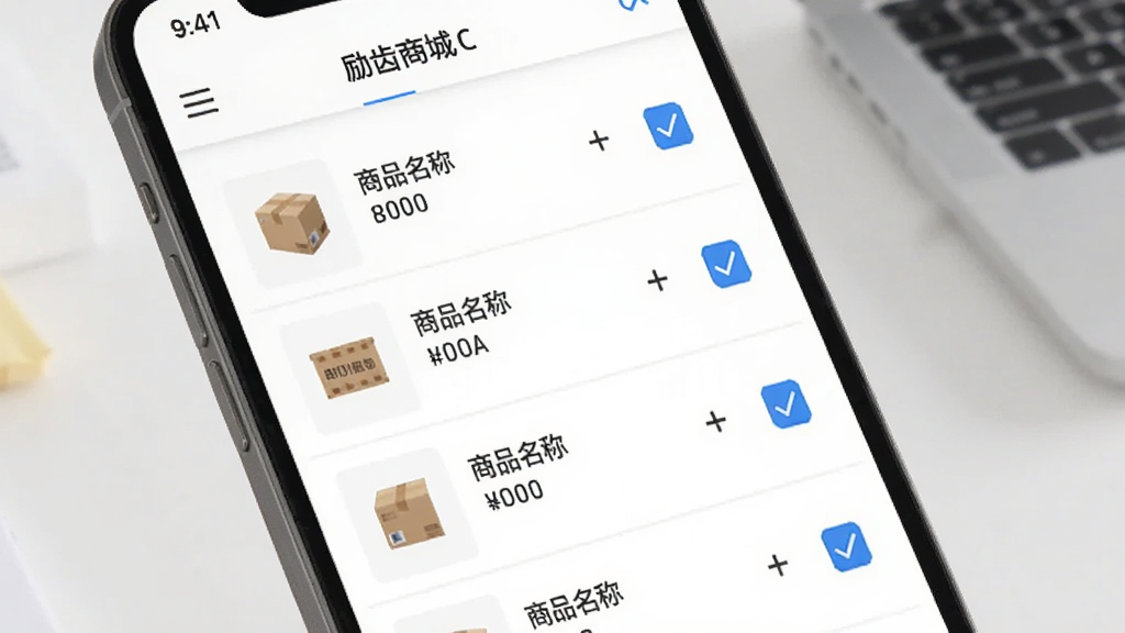 ͼƬչʾ�����̳ǵĲɹ��嵥ҳ�棬�������ֻ���Ļ�ϵ��嵥�б�������Ϊ�б�ʽ���Ű����룬����࣬ϸ������Ʒ���ơ���������ѡ��ť�����ʸɾ��޶���Ԫ�ء�
