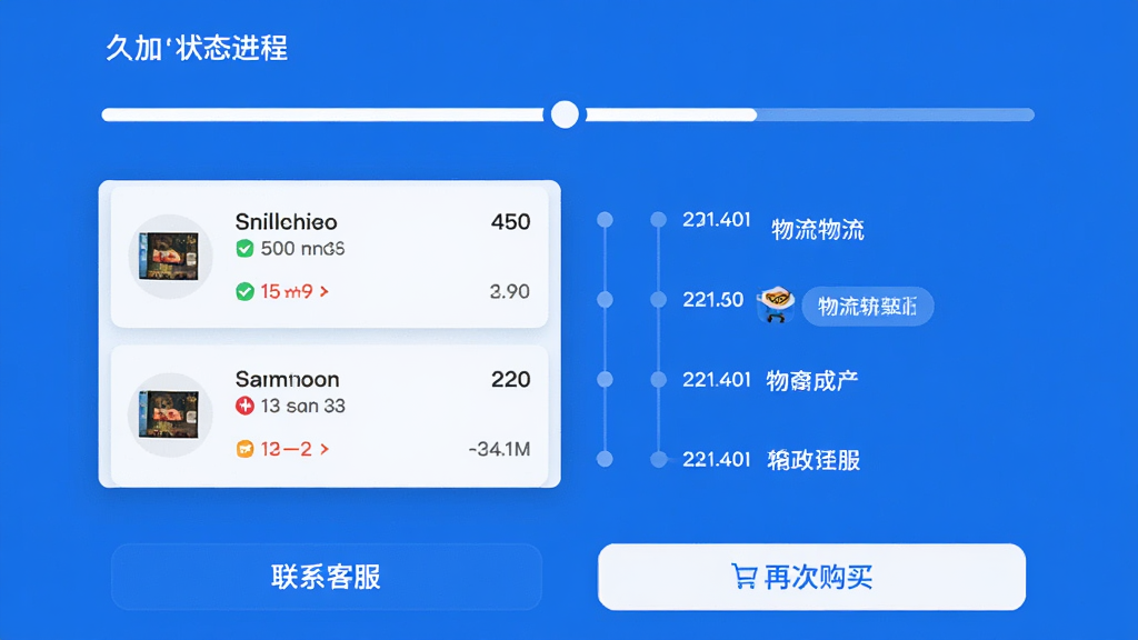 չʾ�üӾ����̵Ķ�������ҳ�棬�����Ƕ���״̬���������м�����Ʒ��Ϣ�������켣ʱ���ߣ��ײ�����ϵ�ͷ����ٴι���ť��������Ϣ������������ť��Ŀ��������ɫ���ִ���ƽ��񣬻��ʸɾ��޶���Ԫ�ء�