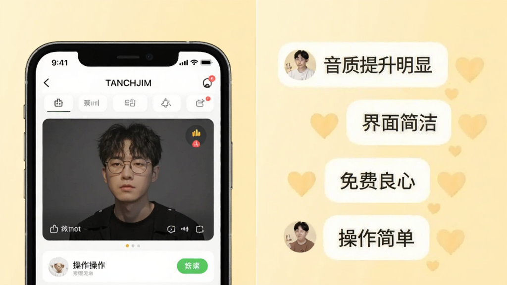 һ��չʾTANCHJIM�û����۵�ͼƬ�������Ϊ���������֣�������ֻ�App��ͼ���ұ����û�������Ļ����Ļ����Ϊ�������������ԡ����������ࡱ����������ġ����������򵥡��ȣ�����Ϊ����ɫ�������ܰ�����ʸɾ��޶���Ԫ�ء�